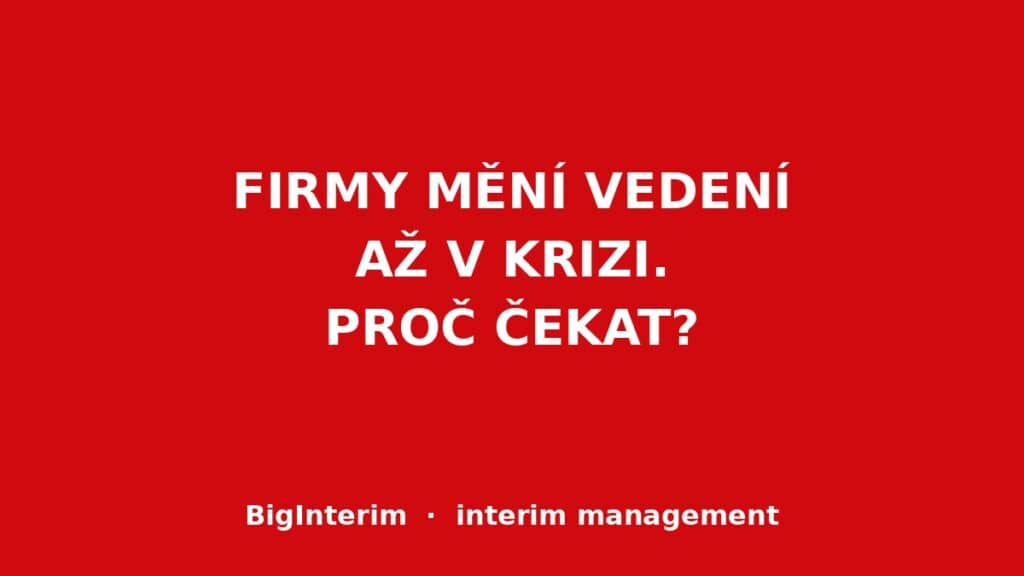 Ilustrační obrázek: firmy a reformy pod tlakem krize - BigInterim